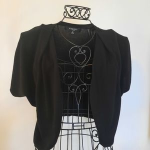 Nine West Black Short Sleeve Cardigan sweater 1X